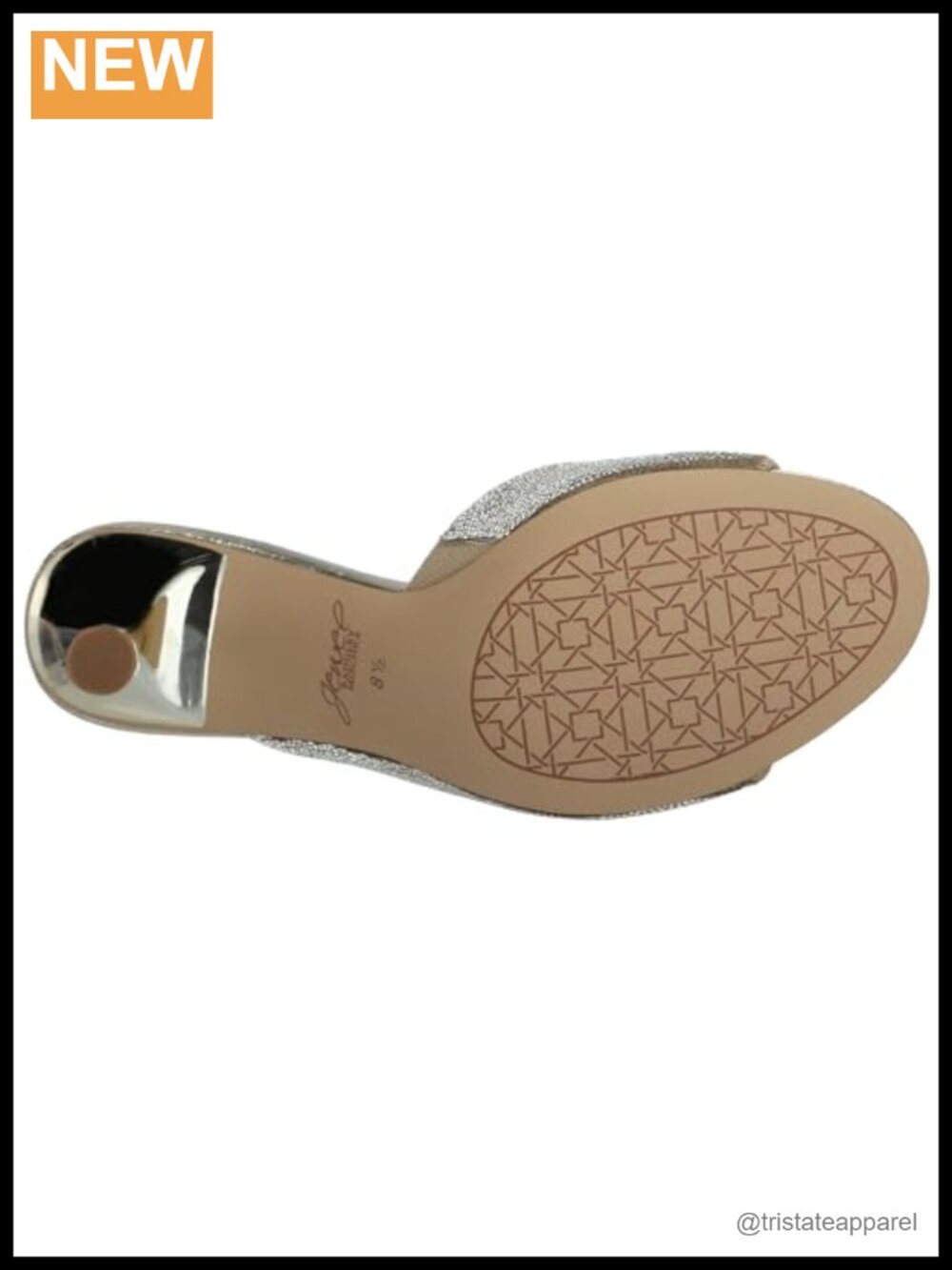 Women's Embellished Slide Sandal with Stiletto Heel